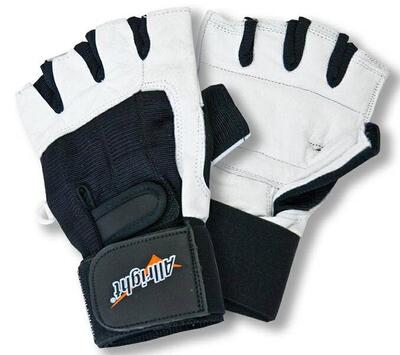 Erwachsene Bodybuilding Handschuhe - Allright. weiß