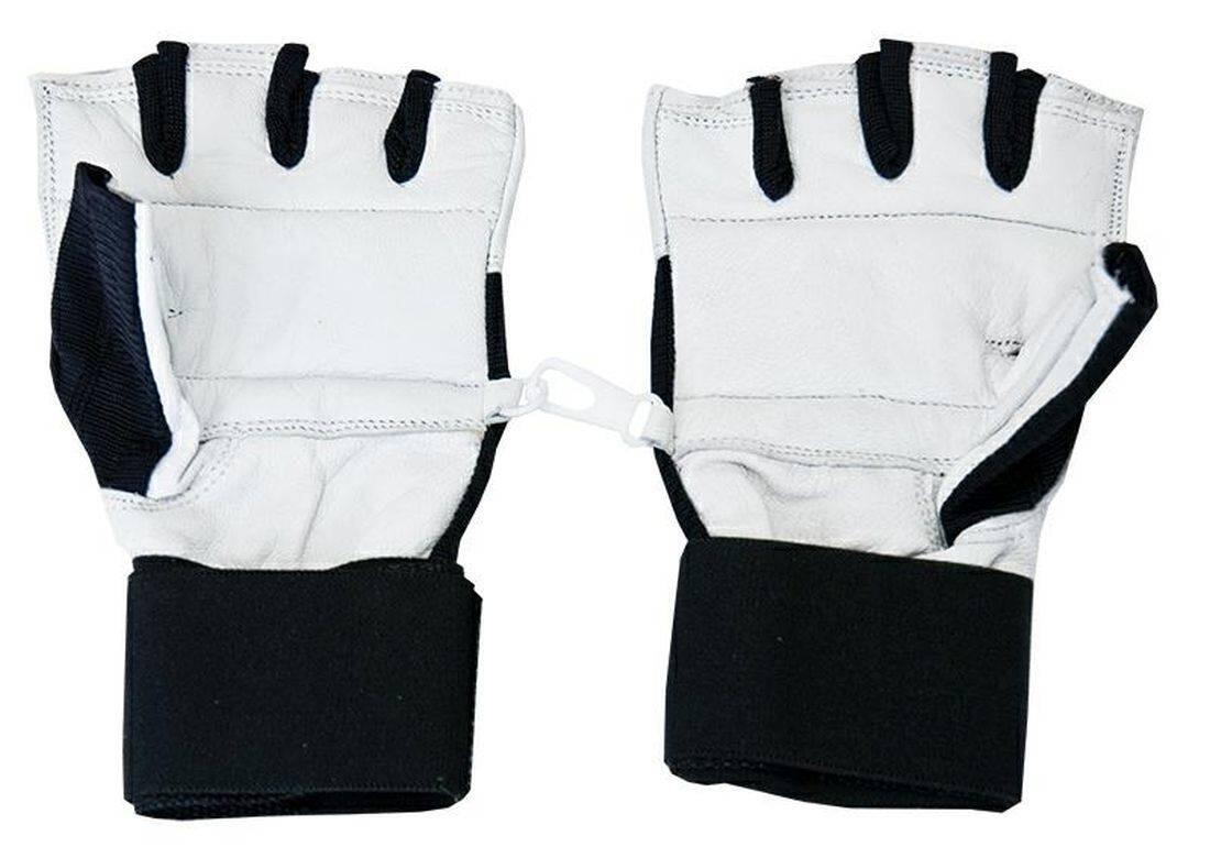 Erwachsene Bodybuilding Handschuhe - Allright, weiß 2/4