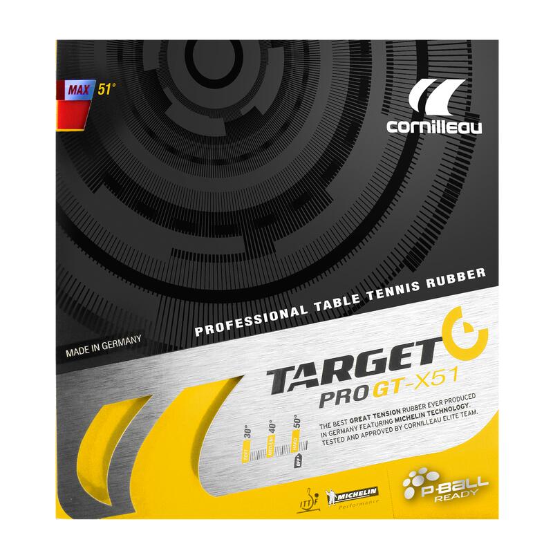Rubber voor tafeltennisracket Target Pro GT X51