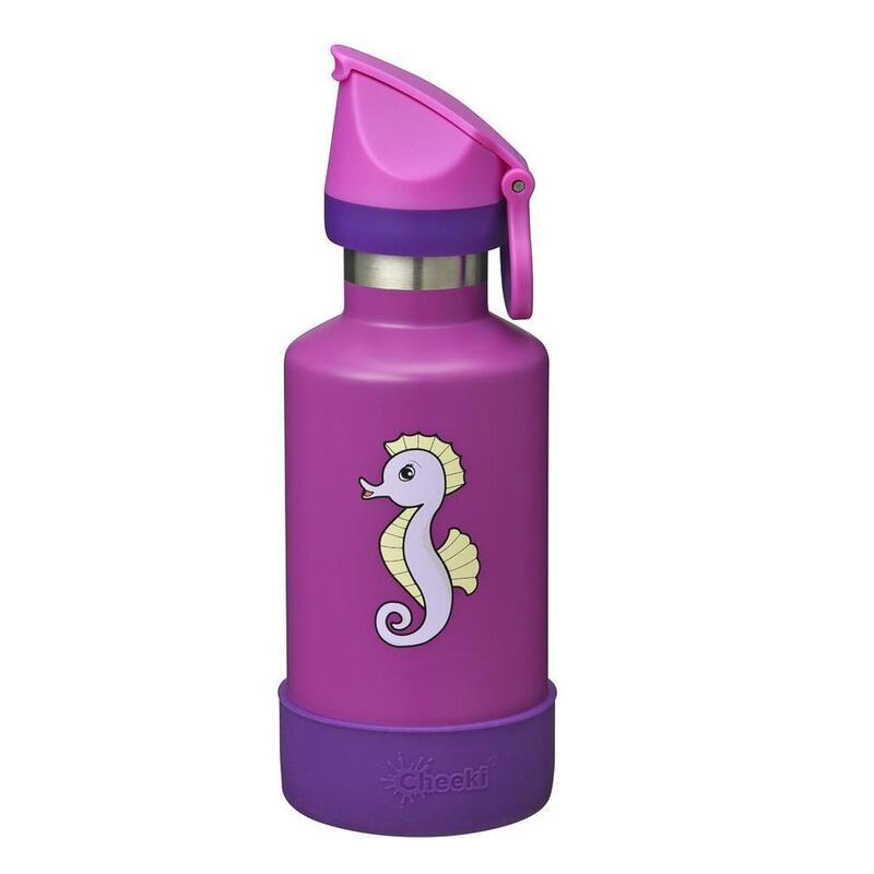 Kids Insulated Bottle 400ml - Seahorse (Purple)