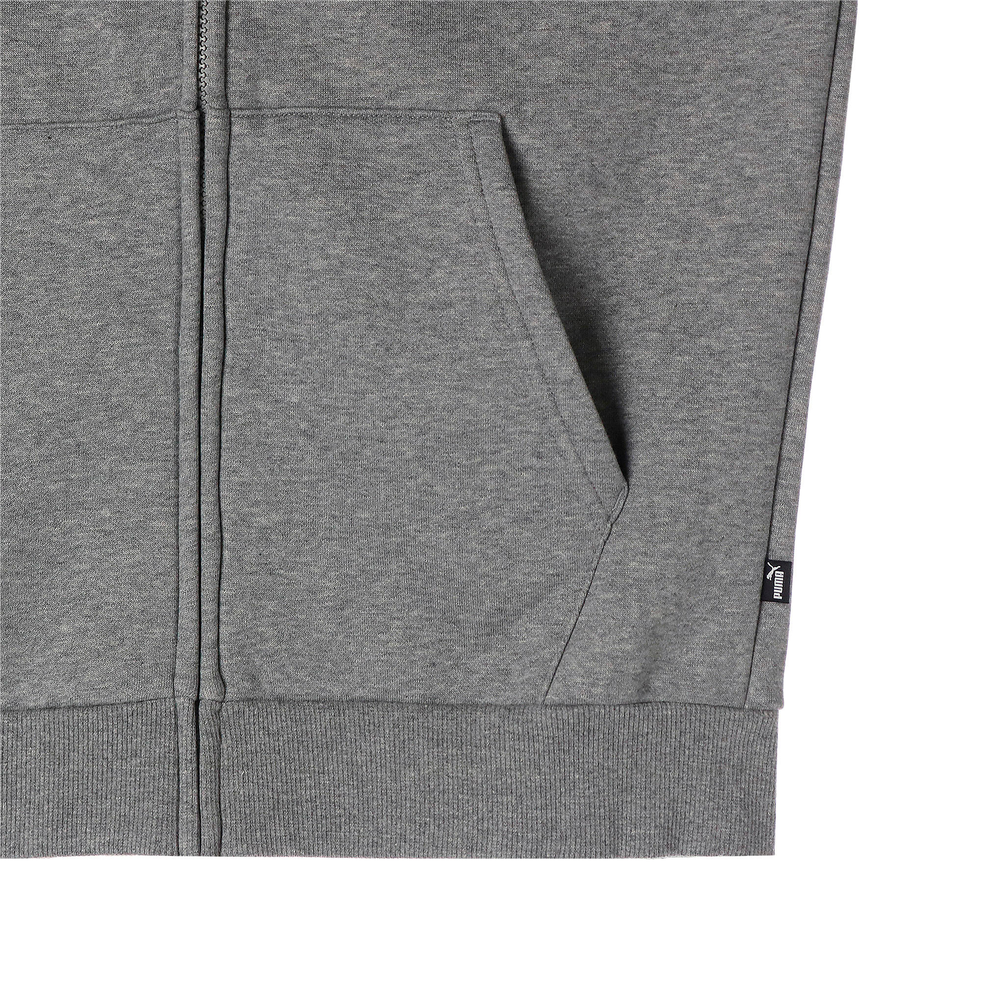 Sweat à Capuche Entièrement Zippé Essentials Homme PUMA Medium Gray Heather 4/6