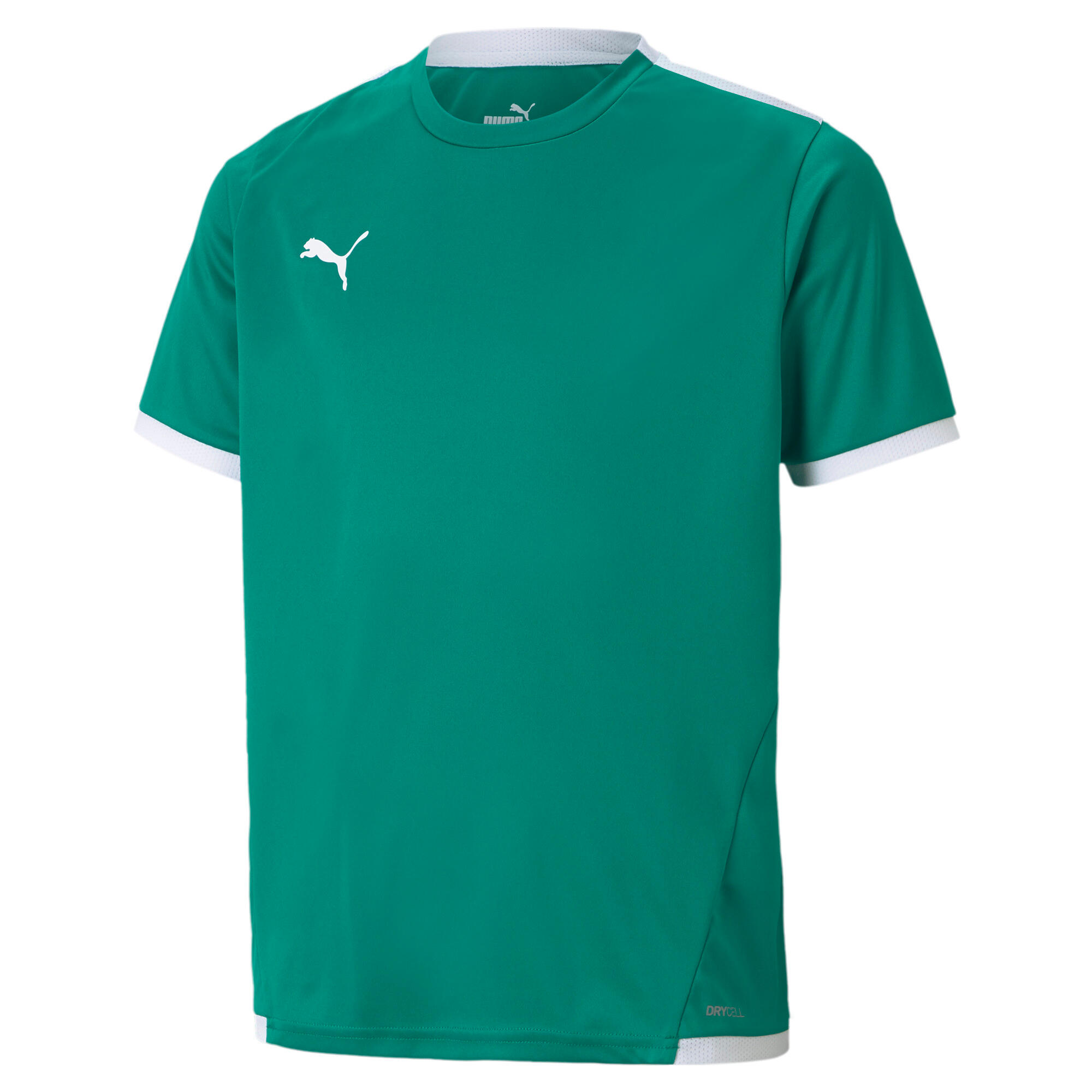 Puma - Maillot Enfant Puma Team Liga - Maillot Manches Longues - Blanc|vert -  6 À 8 Ans - Decathlon