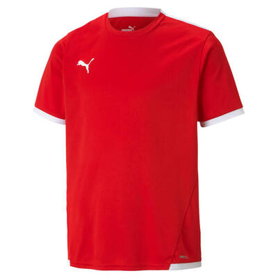 T-shirt da calcio junior puma rosso