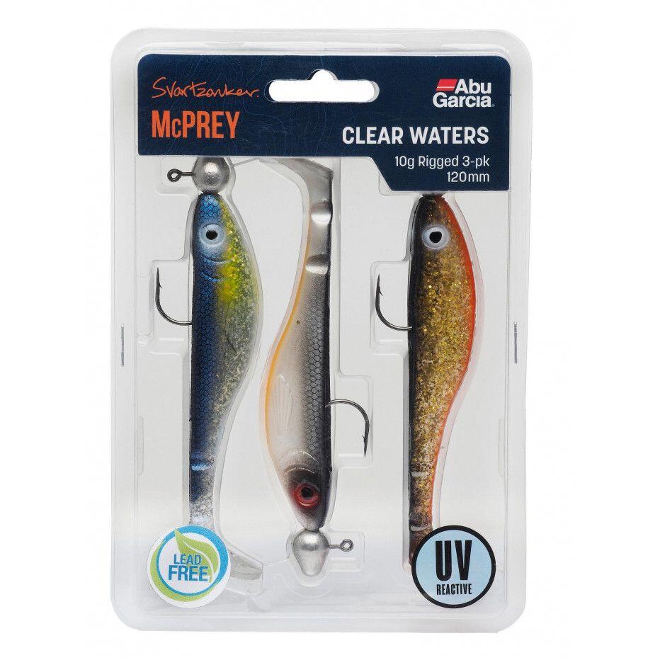 Abu Garcia - Kit Leurre Abu Garcia Svartzonker Mcprey Prerigged (22g - 12cm - Clear Waters) - Leurre Souple - Gris - Taille Unique - Decathlon