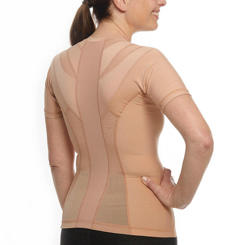 Haltungsshirt Damen – Nude | Haltungskorrektur | Rückenstütze | Haltungstrainer