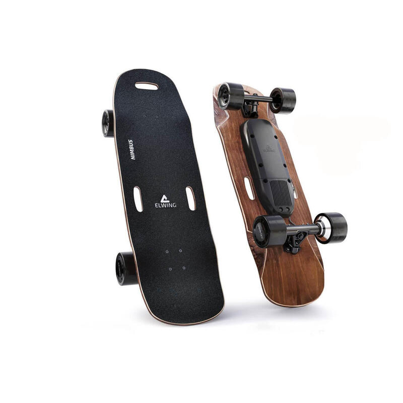 Skateboard goedgekeurd (25 km/u) - Nimbus, Dubbele Motor, Langeafstandsaccu.