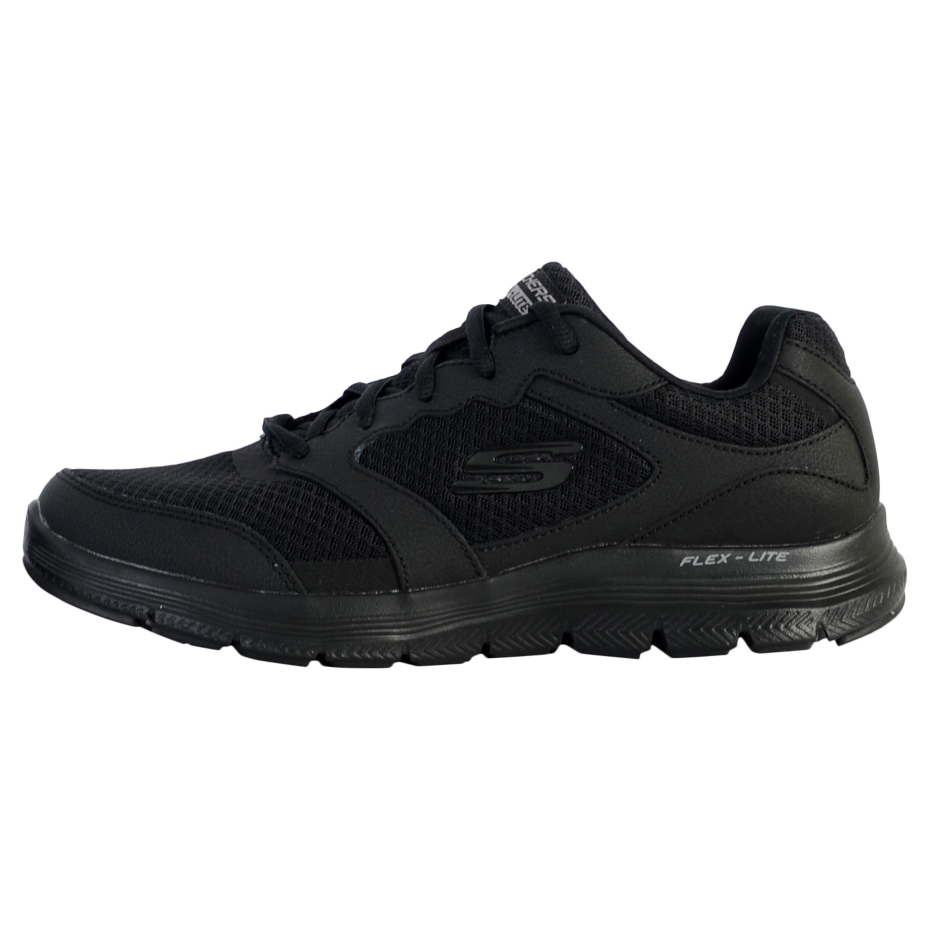 Skechers - Basket Cuir Skechers Flex Advantage - Homme - Baskets - Noir - 40 - Decathlon