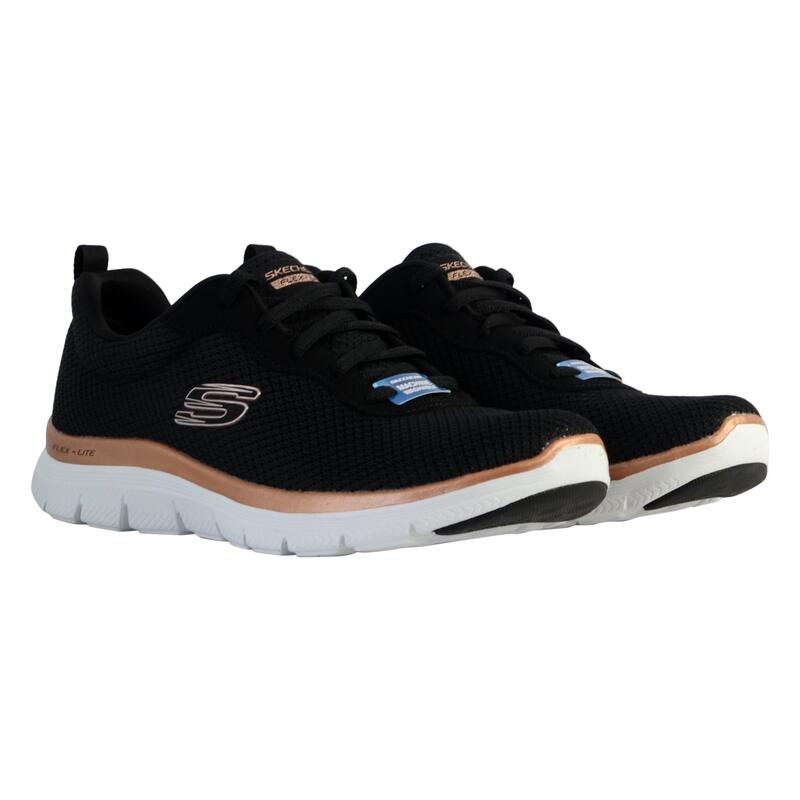 Pantofi sport Skechers Flex Appeal 4.0-Brilliant View, negru-auriu 40