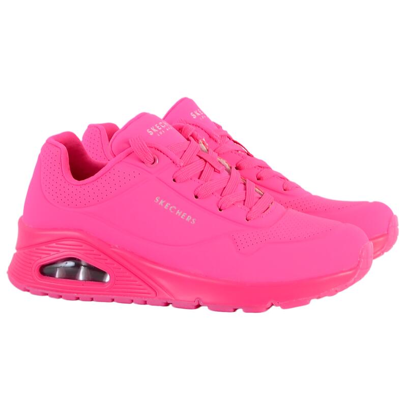 Zapatillas Deportivas Caminar Mujer Skechers 73667_HTPK Fucsia con Cordones