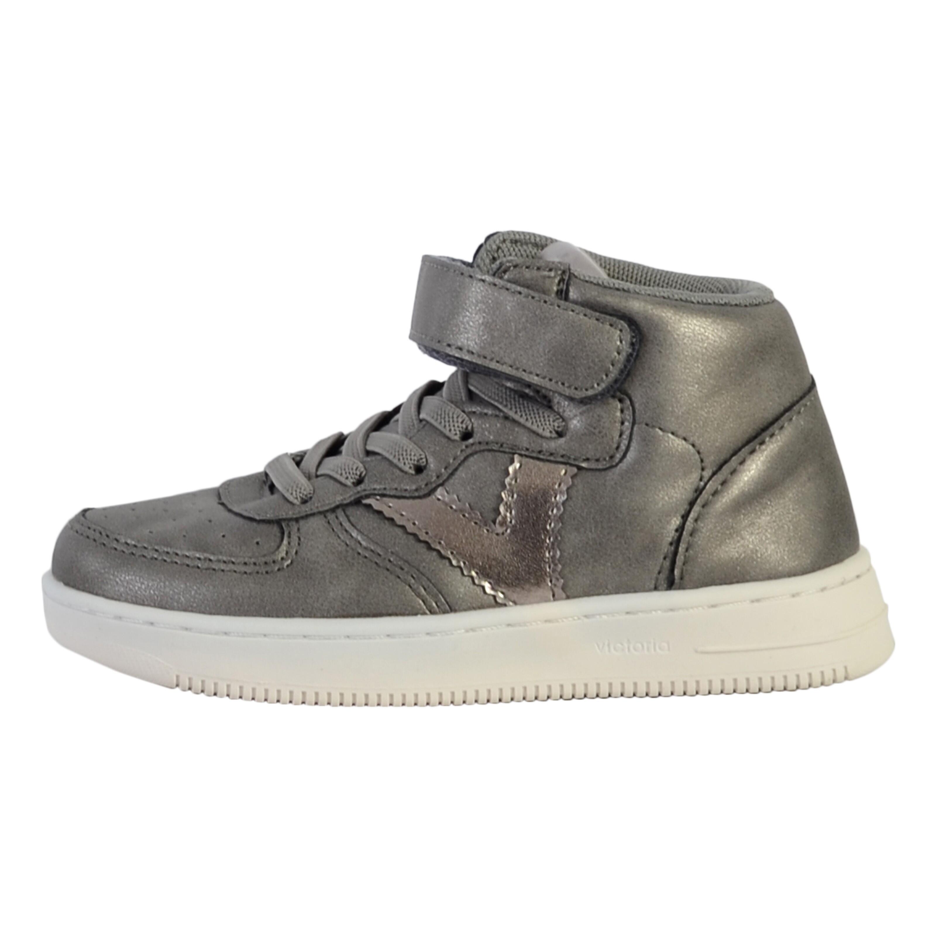 Victoria - Basket À Scratch Montante Enfant Victoria - Enfant - Baskets - Gris - 32 - Decathlon