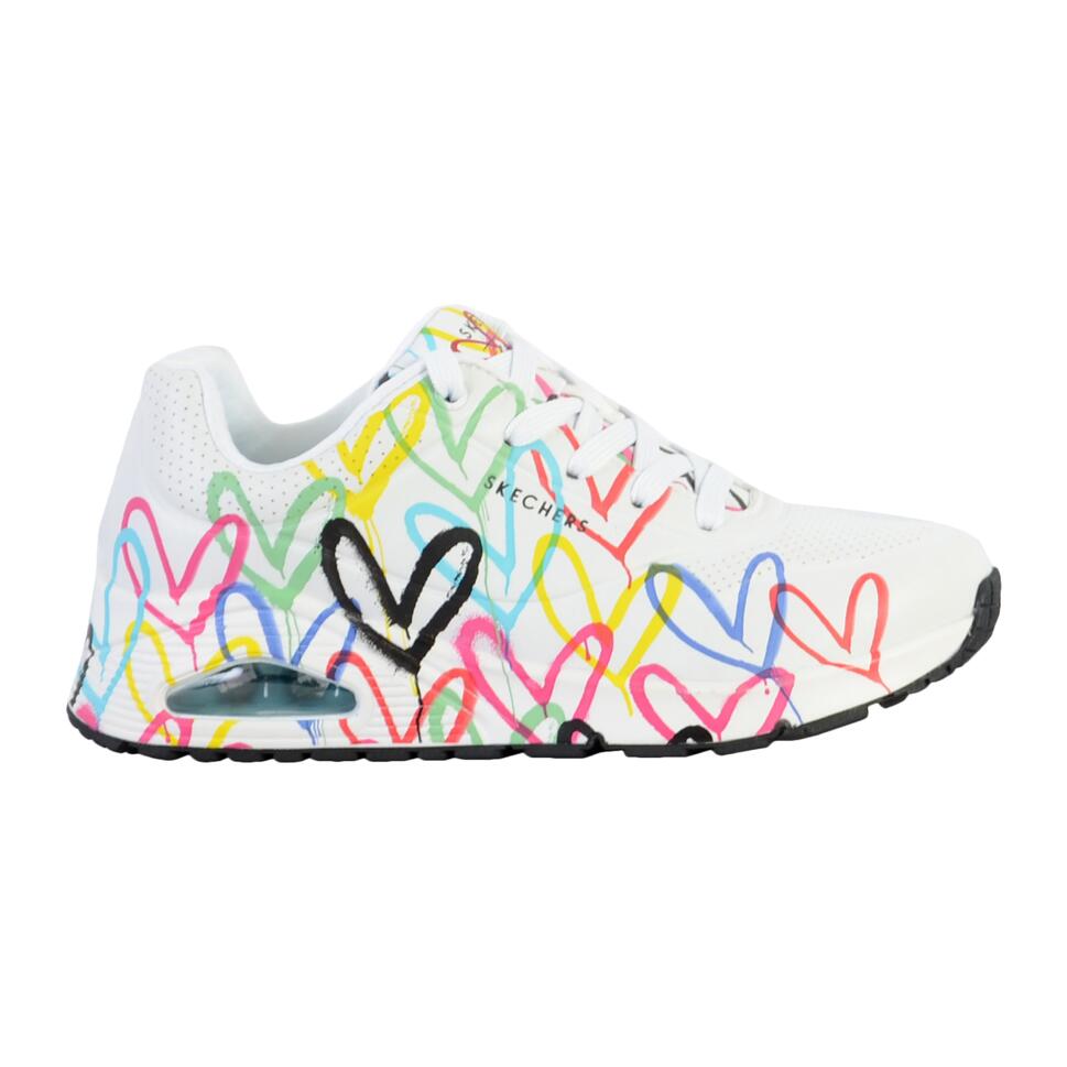 Buty na co dzień damskie SKECHERS SPREAD THE LOVE zdobienie w serca