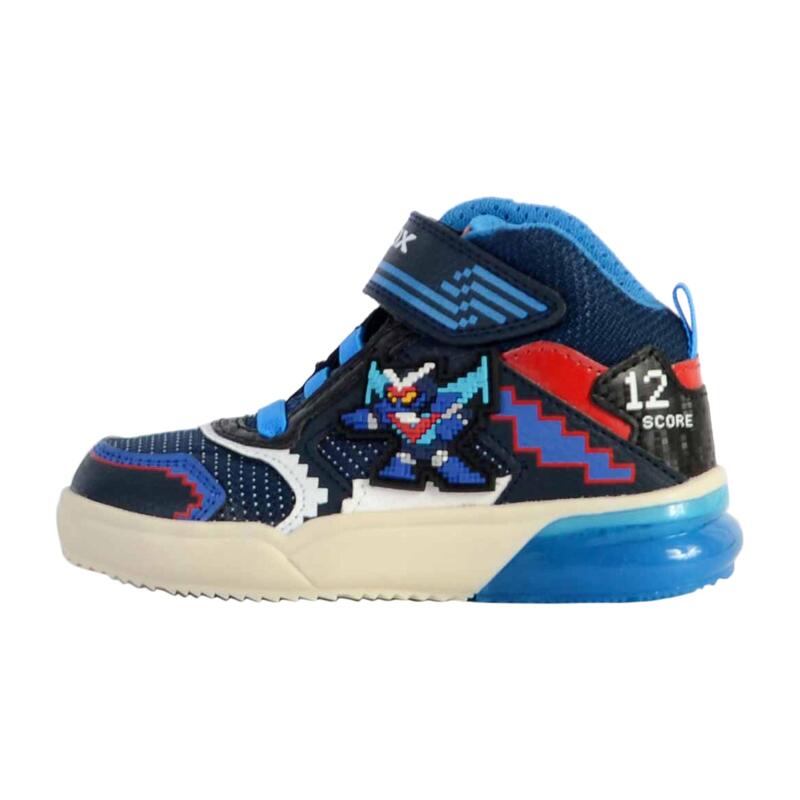 Basket Cuir Enfant Geox J Grayjay - Enfant