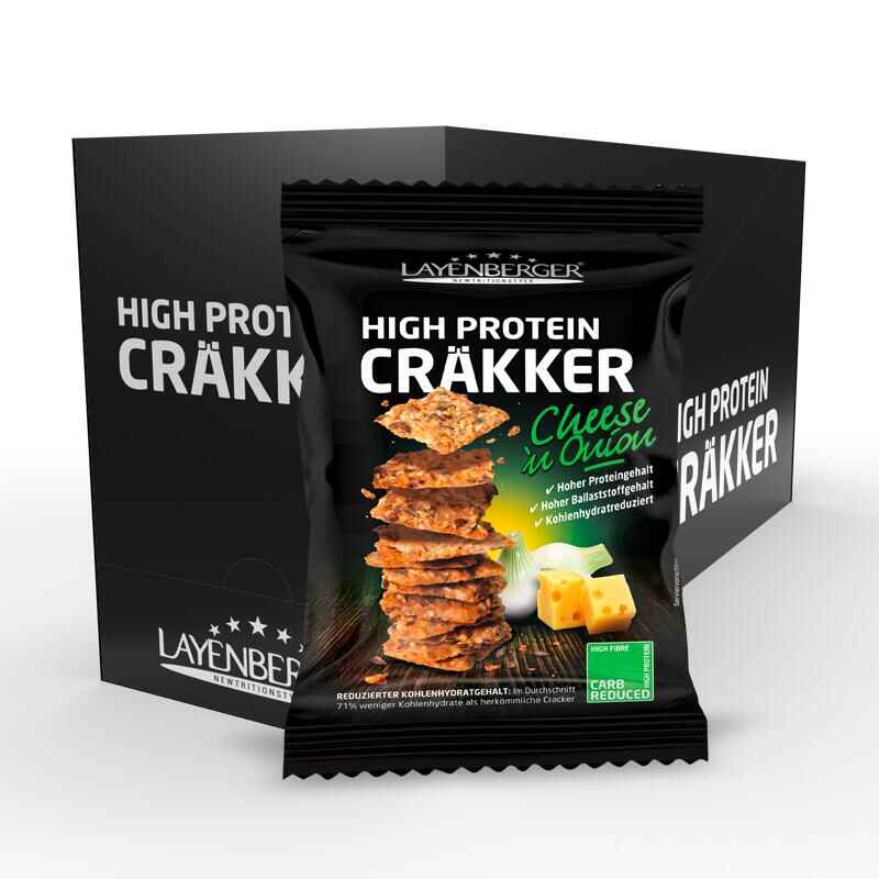 HIGH PROTEIN CRÄKKER Chees`n Onion 8x75g