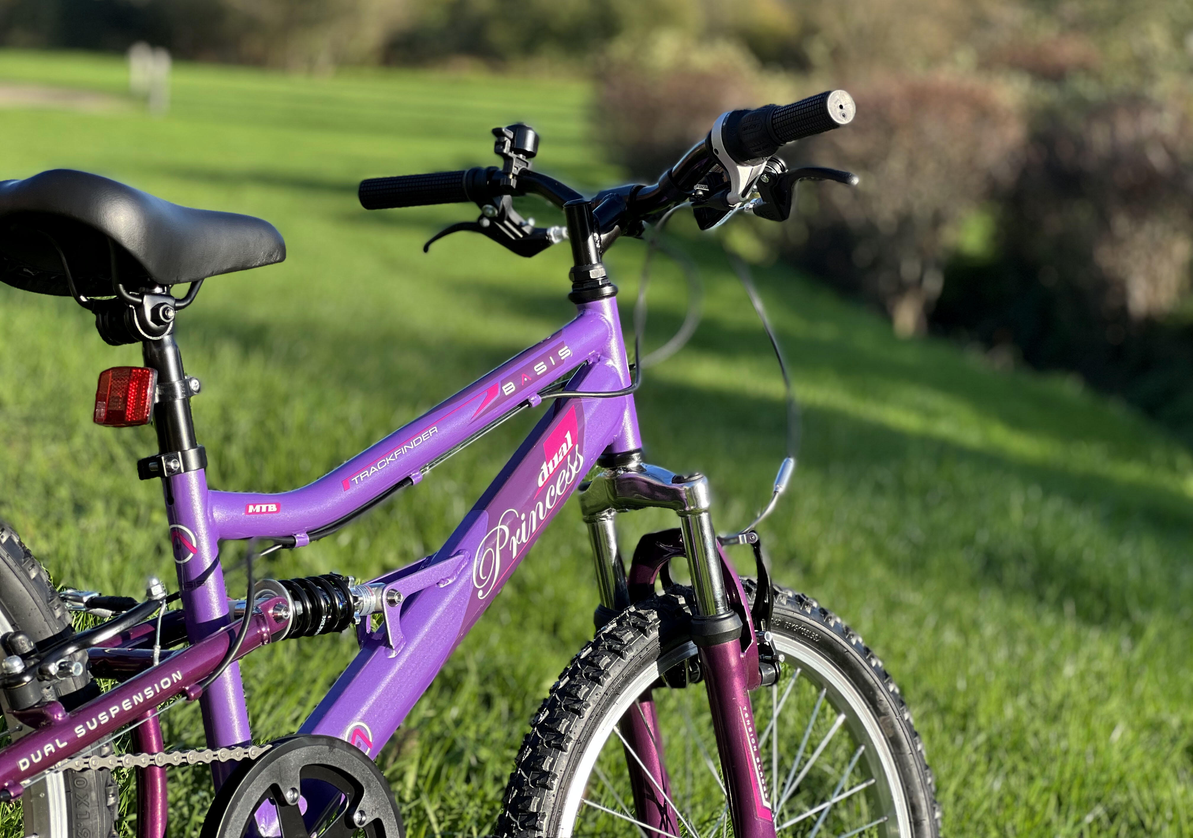 Basis Princess Girls 20In Full Suspension Mountain Bike 6 Speed BASIS Decathlon