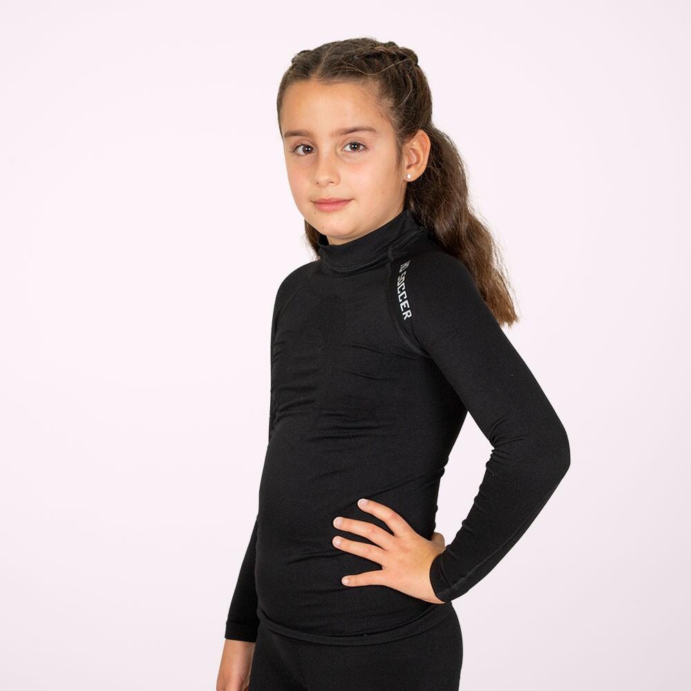 Black Kids Soccer long-sleeved thermal T-shirt