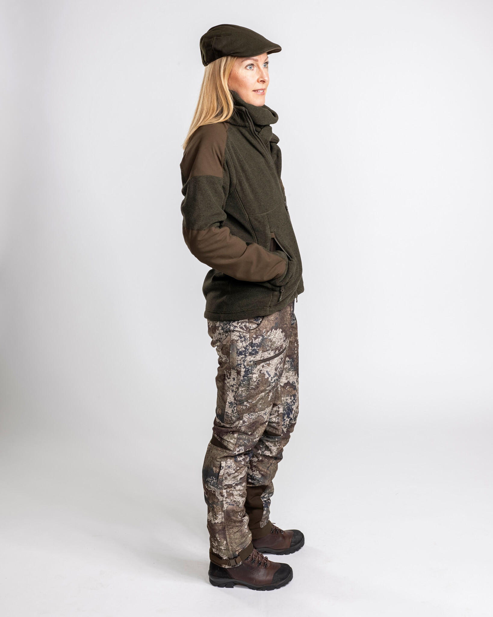 Pinewood Småland Forest Fleece Jacket Femmes - Vert Chasse 4/7