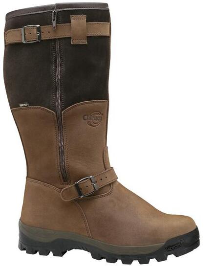 Bottes chasse cuir marron fourrée Iceland Gore-Tex + sac