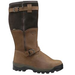 Bottes chasse cuir marron fourrée Iceland Gore-Tex + sac