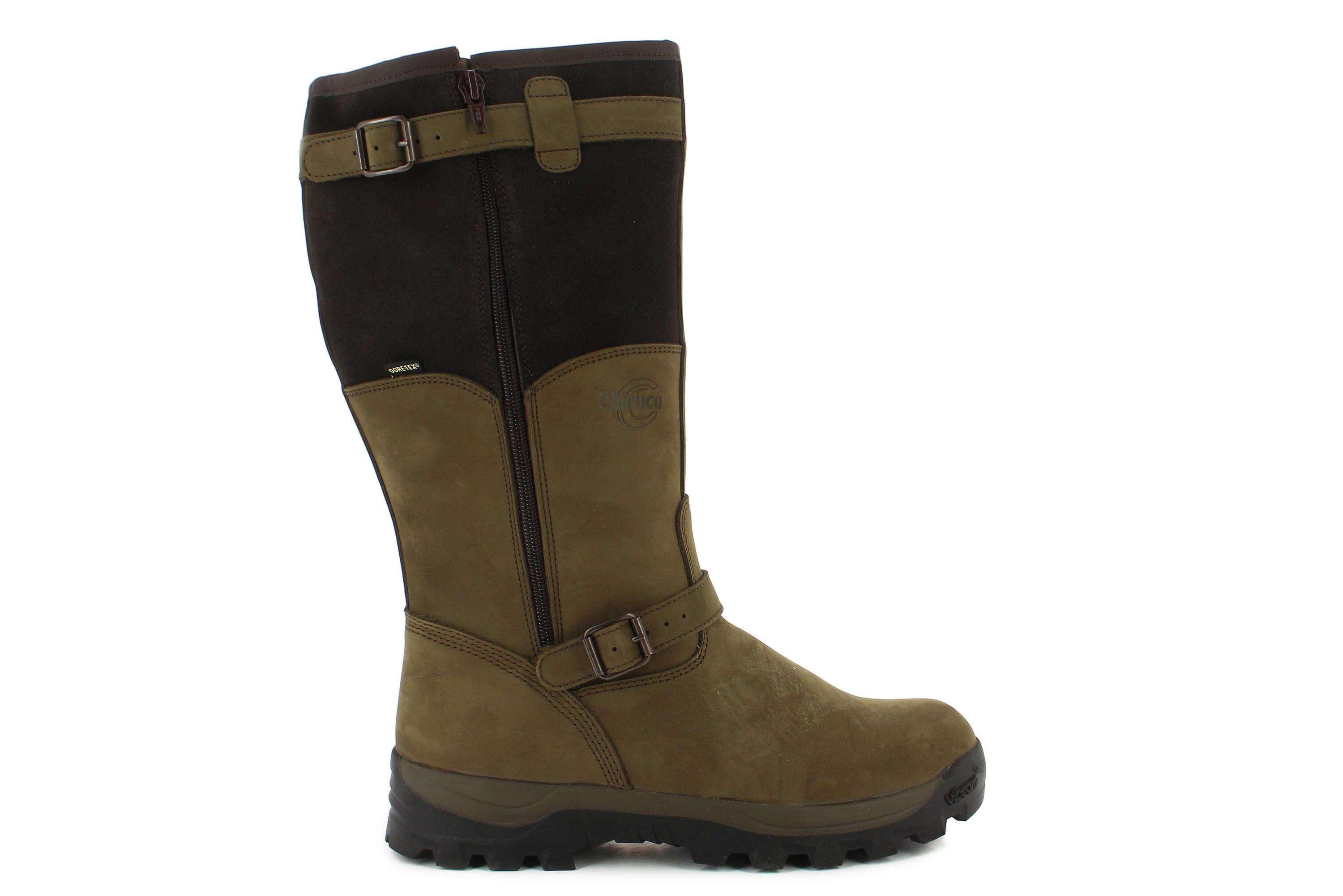 Bottes chasse cuir marron fourrée Iceland Gore-Tex + sac 2/5
