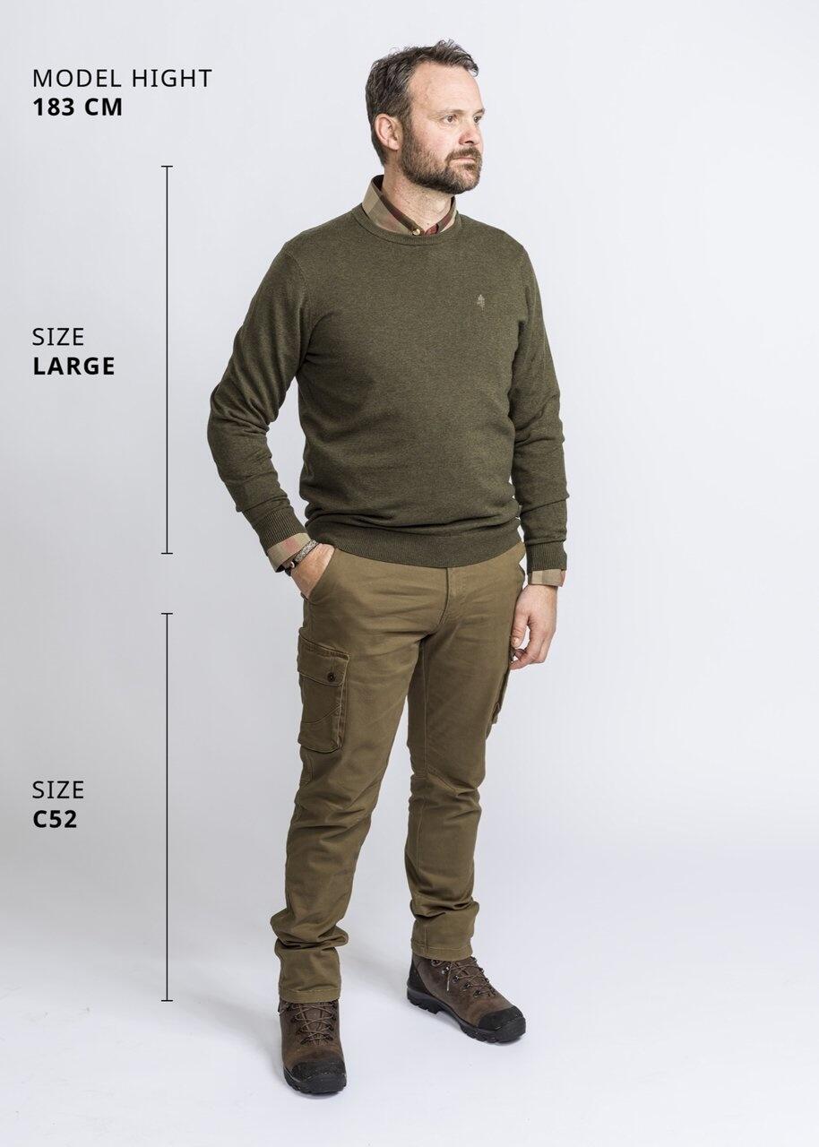 Pinewood Värnamo Crewneck Knitted Sweater - Mélange Vert 3/5