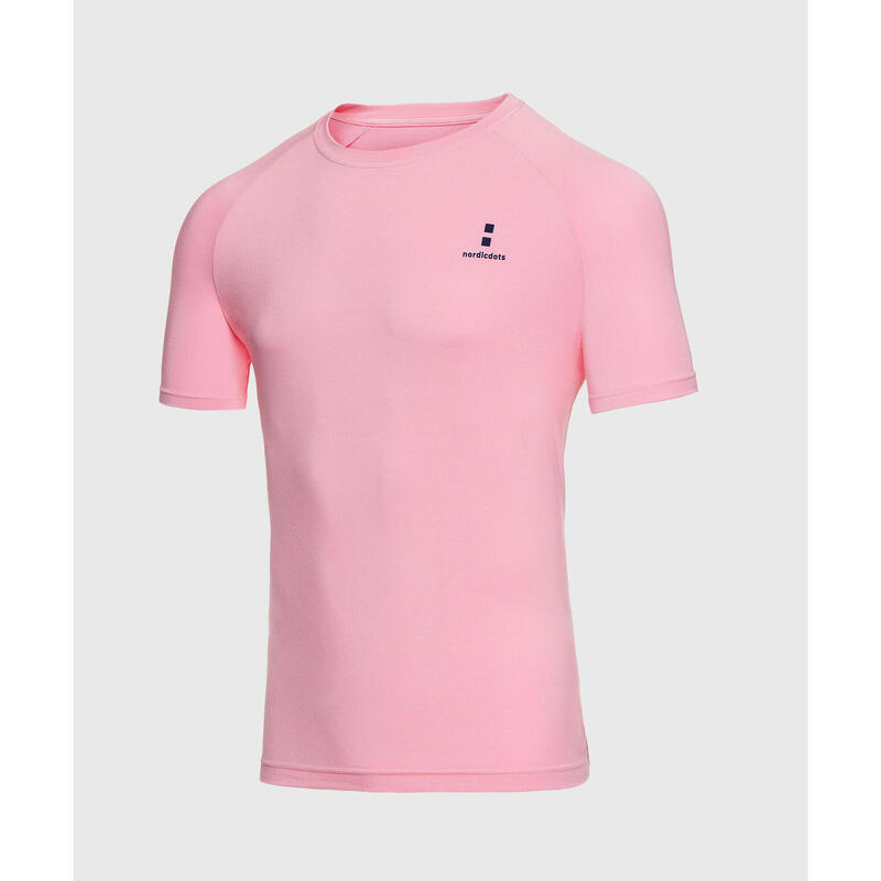 Bio Tennis/Padel T-Shirt Herren Sea Pink
