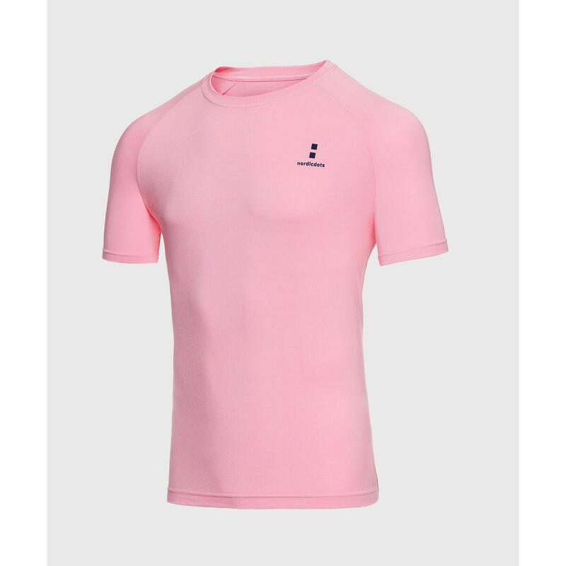 Tricou moale organic - Sea Pink