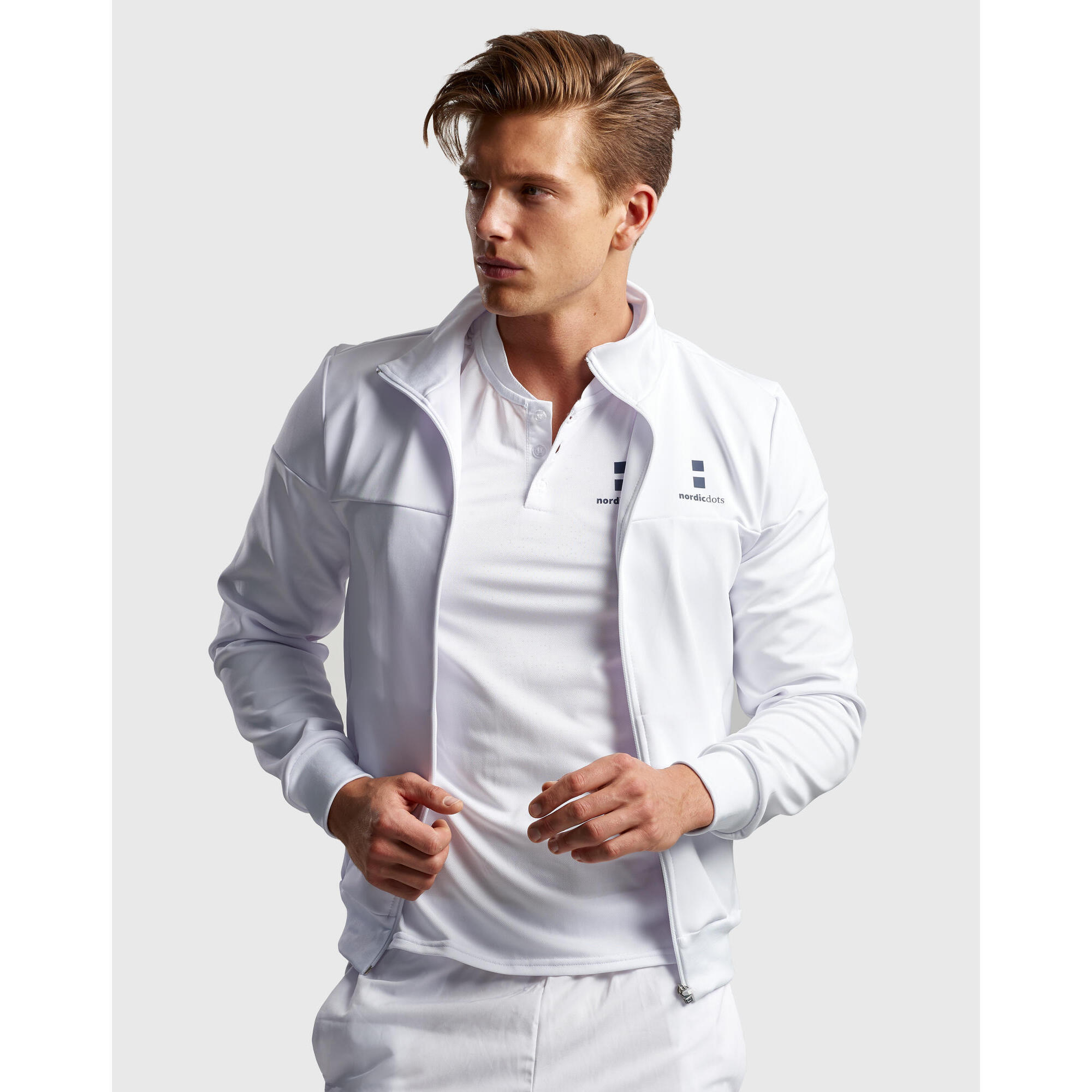 Nordicdots - Veste De Tennis/padel Off Court Homme Blanc - Veste - Blanc - 48 Xl - Decathlon