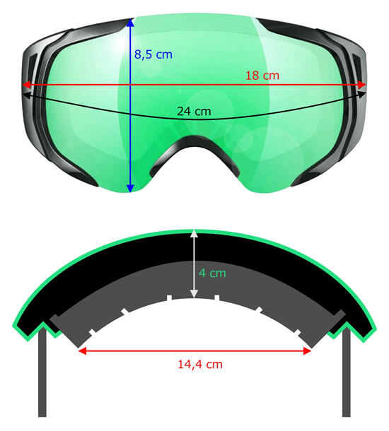 Gogle narciarskie uniwersalne Ice-Q Peio S3 3/7
