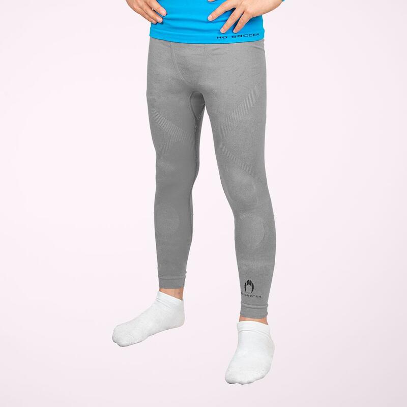 Pantalón térmico de fútbol gris para niños