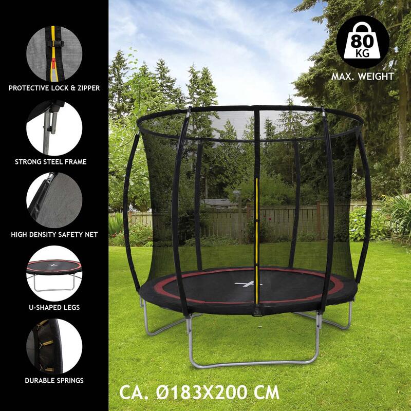 Trampolina ogrodowa Dunlop Premium  Fi 183cm z siatką wewnętrzną