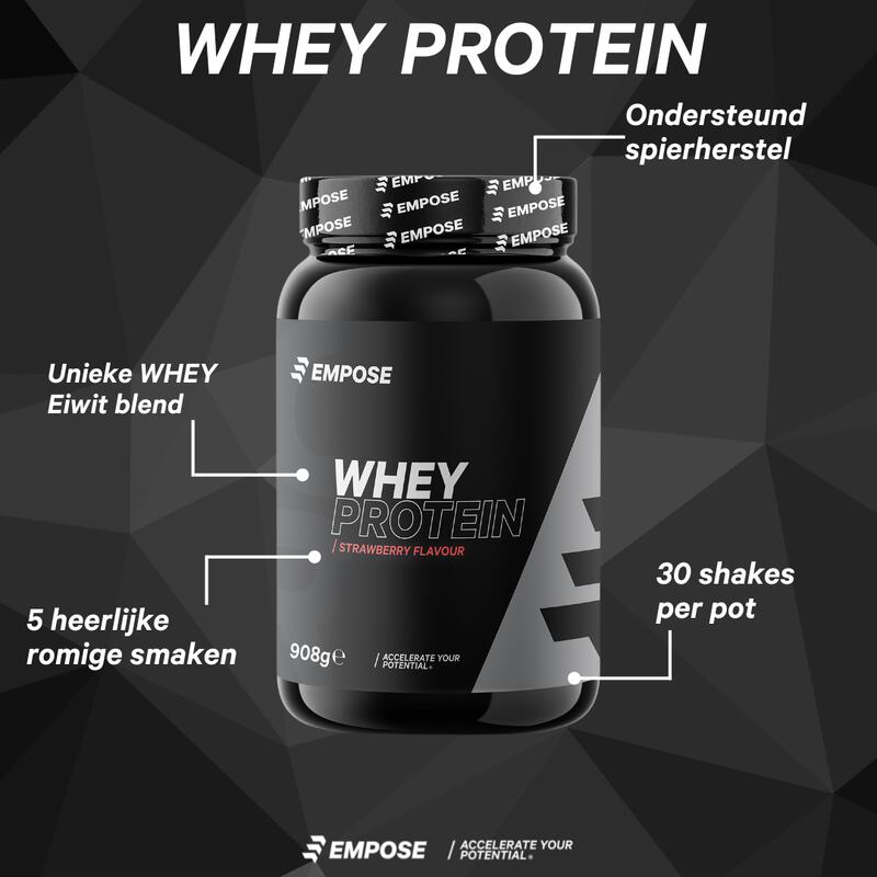 Whey Protein - Poudre de protéines - Vanille - 908 g