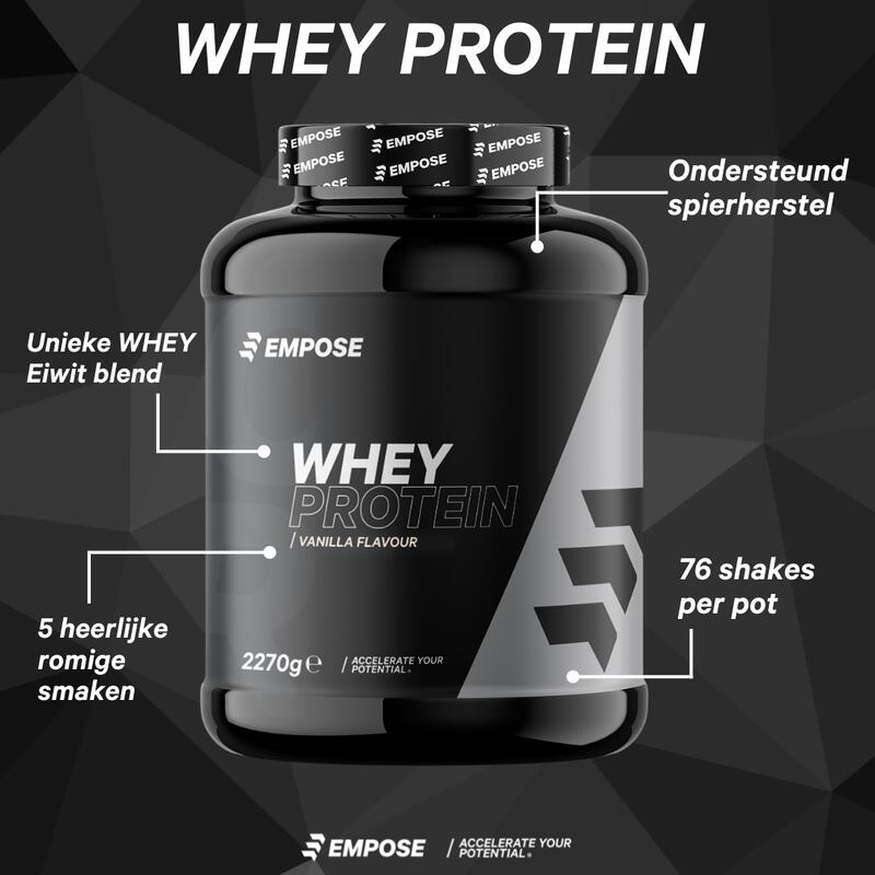 Whey Protein - Poudre de protéines - Banane - 2270 G