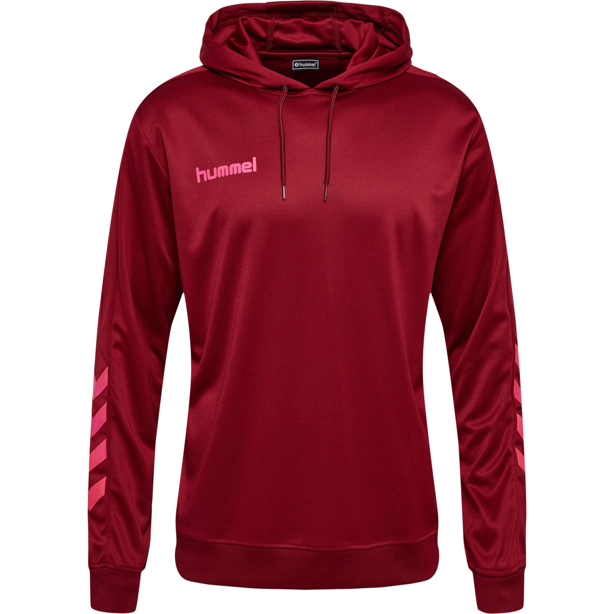 Hummel Damen Hoodie – Verstellbare Taille, Sweatstoff, Mit Logo & Winkel-Muster