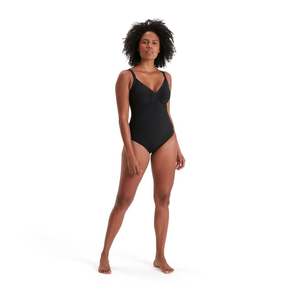 Decathlon Full Sleeves Printed Black Women Swimming Top at Rs 999