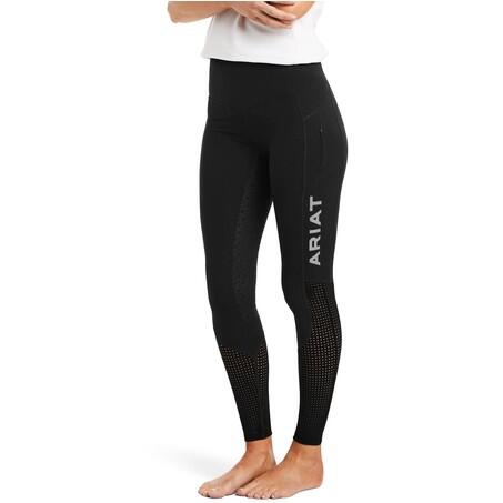 Damen Reitleggings Silikon Vollbesatz EOS schwarz