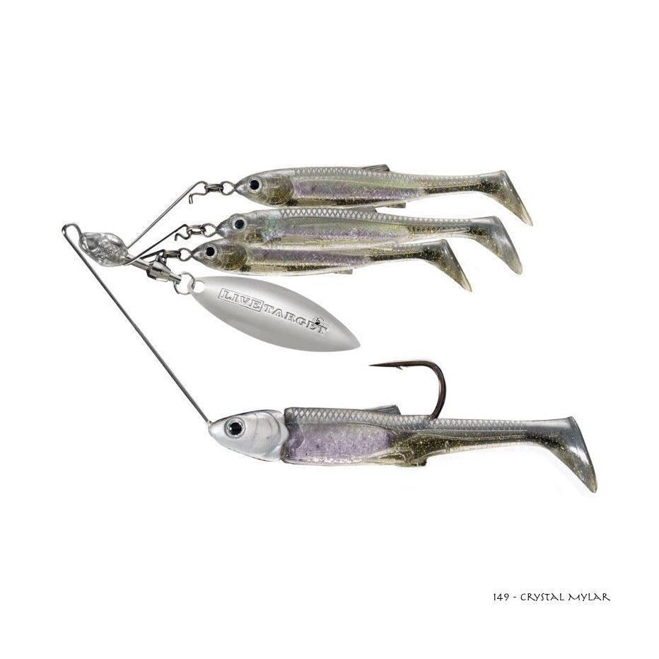 Live Target - Spinnerbait Live Target Baitball Spinner Rig Large 21g (smoke Mylar Minnow) - Spinnerbait - Gris - Taille Unique - Decathlon