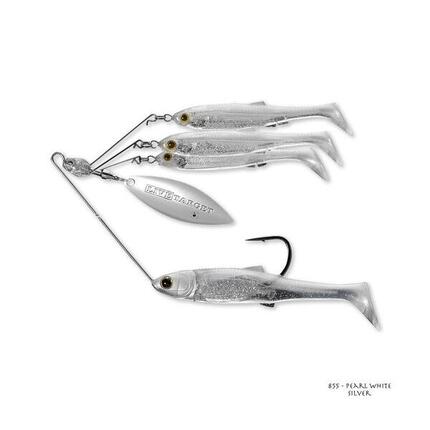Spinnerbait Live Target Baitball Spinner Rig Medium 14g (Pearl White Silver)