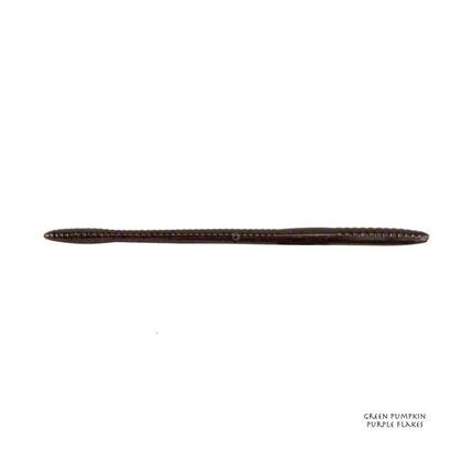 Leurre Berkley Powerbait Bottom Hopper Worm (12cm - Green Pumpkin Purple Flakes)