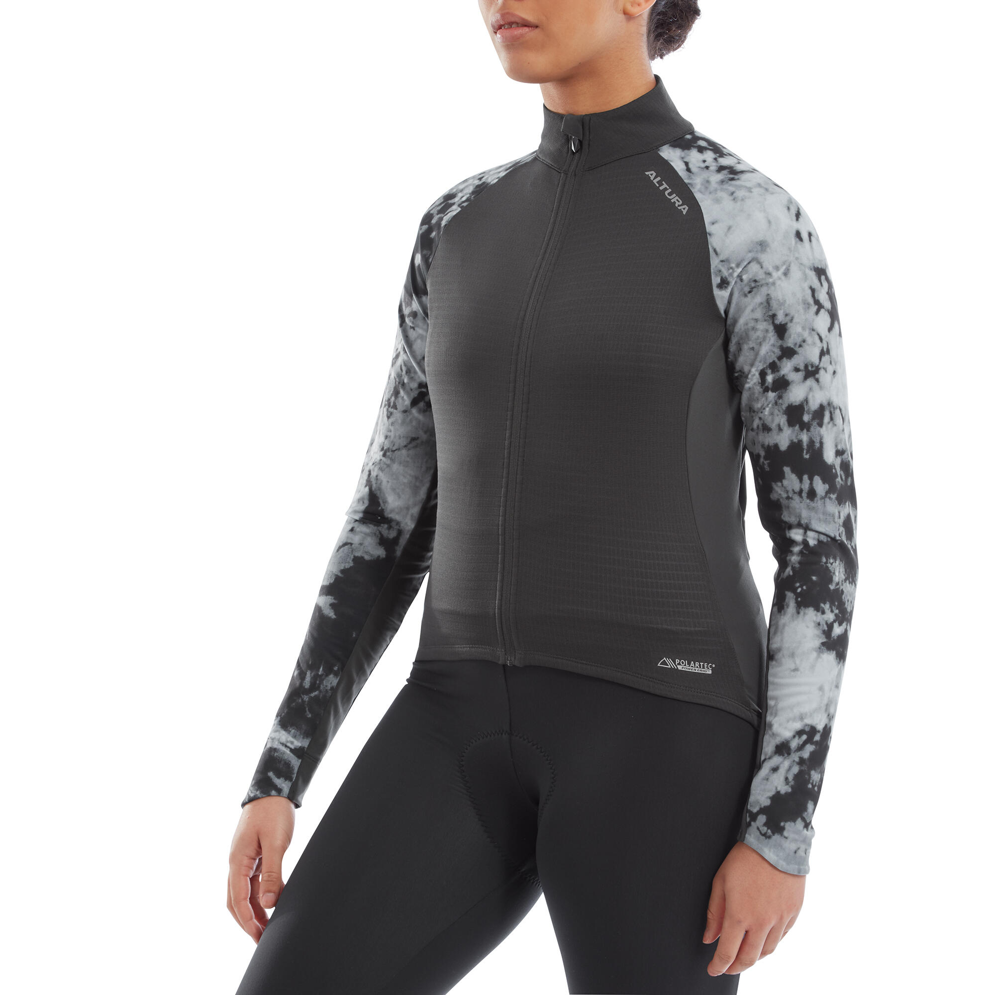 Altura - Maillot Coupe Vent De Vélo Icon Manches Longues Femme - Maillot Manches Longues - Gris|noir - 40 M - Decathlon