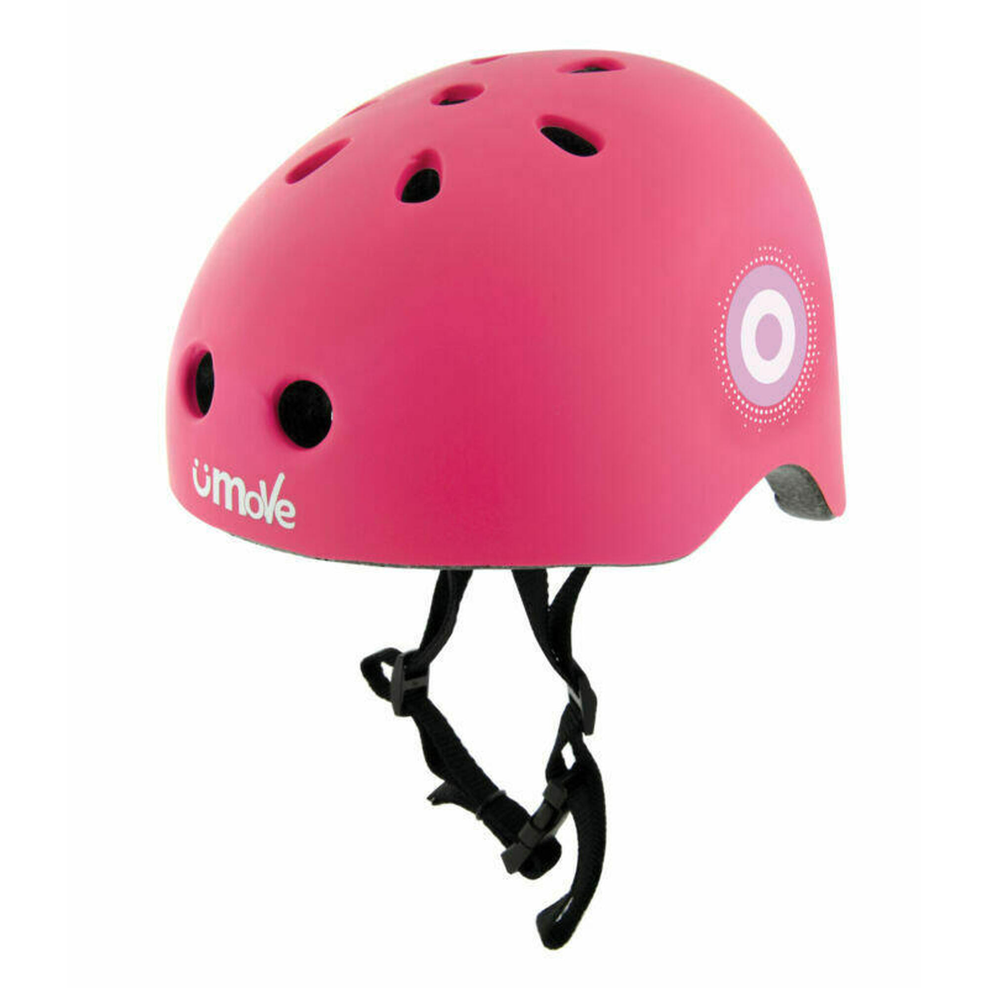 U-MOVE Neon Ramp Kids Bike Safety Helmet, 48-52cm