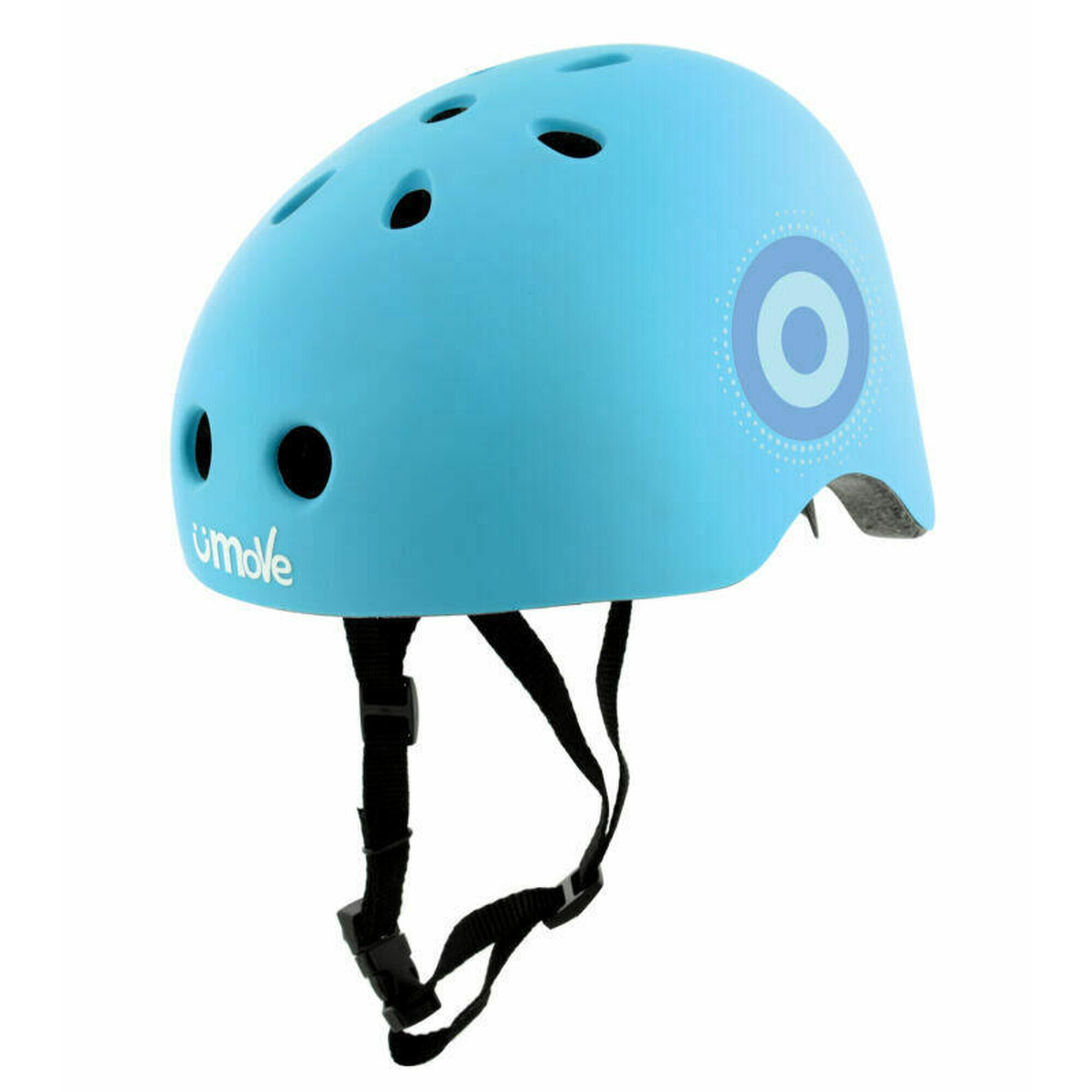 U-MOVE Neon Ramp Kids Bike Safety Helmet, 48-52cm