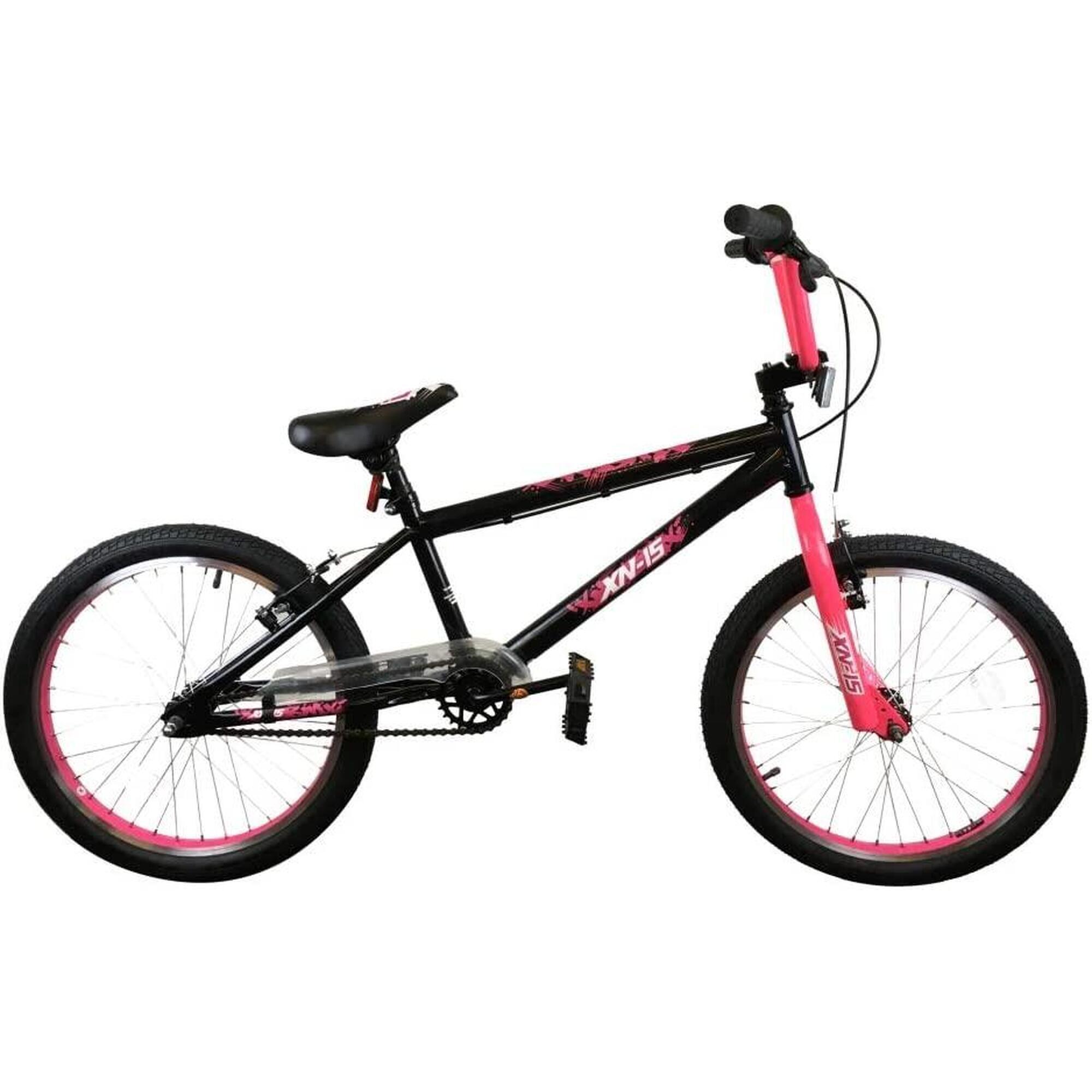XN-15-20 Kids 20In BMX Bike - Black/Flu Pink 1/5
