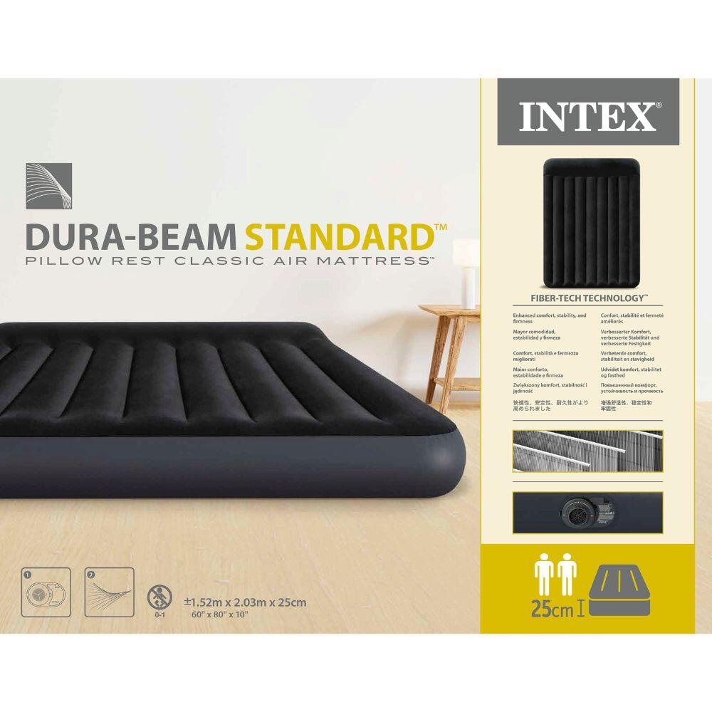 Nafukovací matrace INTEX 64150 QUEEN PILLOW REST CLASSIC 152x203x25 cm 5/6