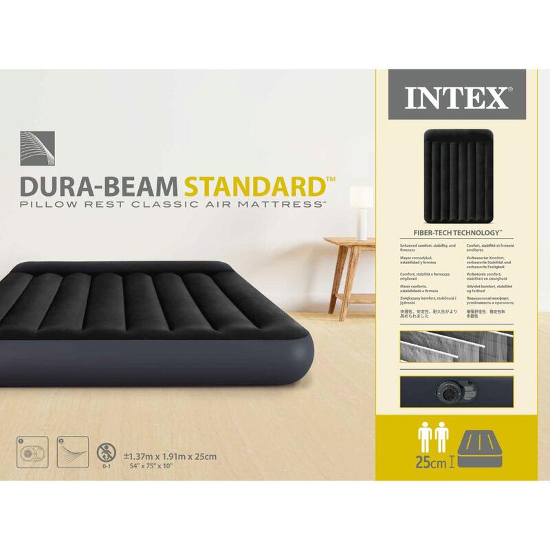 Nafukovací matrace INTEX 64148 FULL PILLOW REST CLASSIC 137x191x25 cm