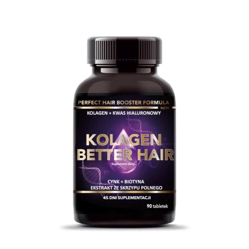 Kolagen na włosy Better hair  + cynk + biotyna + skrzyp - 90 tabletek