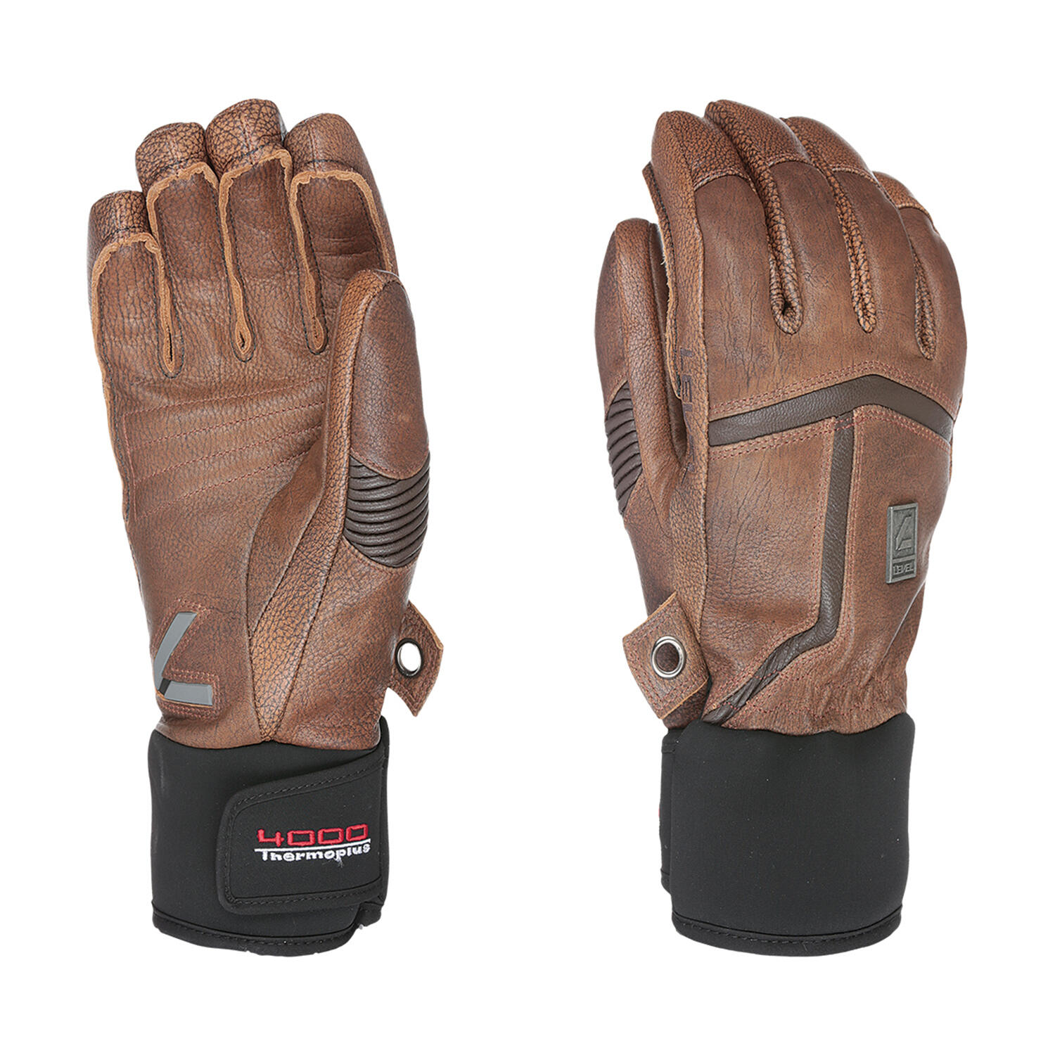 Gants De Ski/snow Off Piste Leather Brown Homme 1/1