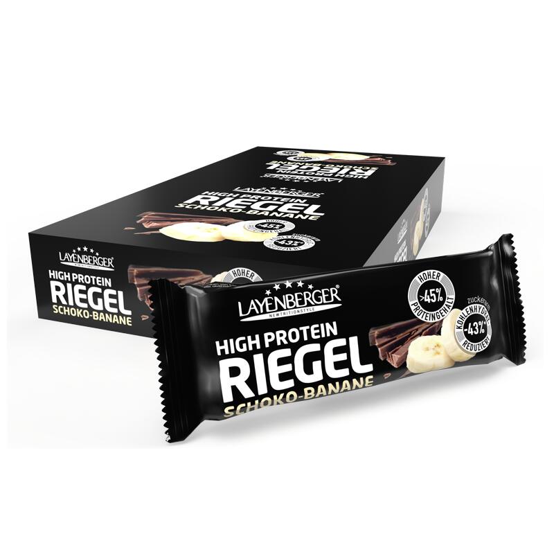 HIGH PROTEIN RIEGEL Schoko-Banane 18x35g