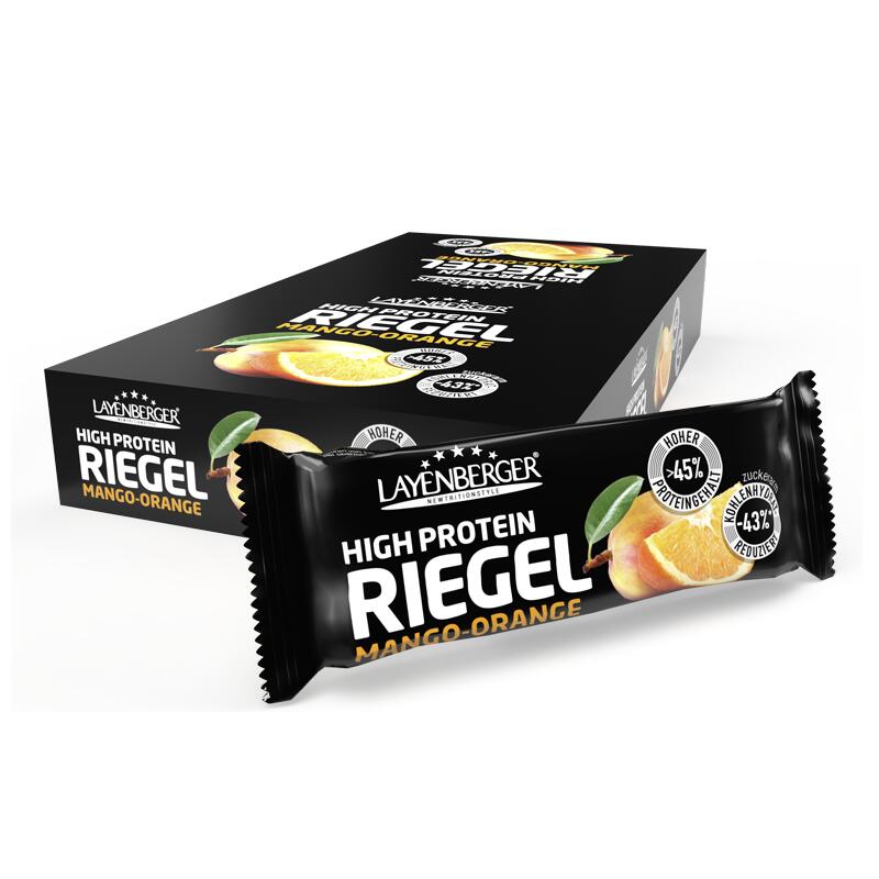 HIGH PROTEIN RIEGEL Mango-Orange 18x35g
