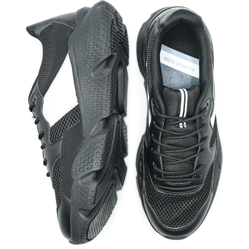 Cipők US POLO ASSN Ermes-Whi-Dkbl BOND4113S0YM1-BLK, Fekete, Férfiak