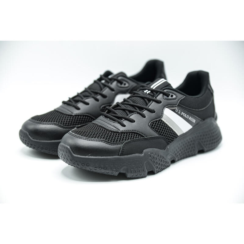 Baskets US POLO ASSN Ermes-Whi-Dkbl BOND4113S0YM1-BLK, Noir, Hommes